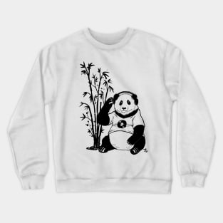 Panda With Headphones Crewneck Sweatshirt